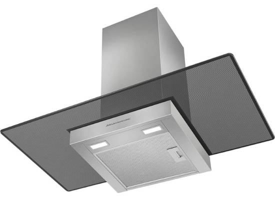 Okap przyścienny SMEG KBT900VE stal nierdzewna + szkło | 90cm | 677 m3/h | linia UNIVERSAL
