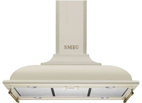 _RABAT_ | Okap wyspowy SMEG KCI19POE kremowy | 90cm | 754 m3/h | linia CORTINA