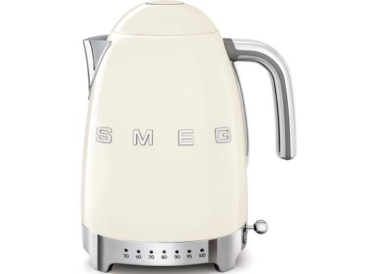 _RABAT_ | Czajnik z regulacją temperatury SMEG KLF04CREU kremowy | pojemność 1,7 l | linia 50's STYLE