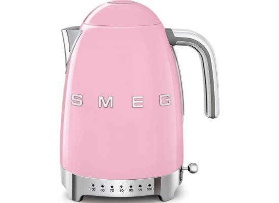 _RABAT_ | Czajnik z regulacją temperatury SMEG KLF04PKEU pastelowy róż | pojemność 1,7 l | linia 50's STYLE