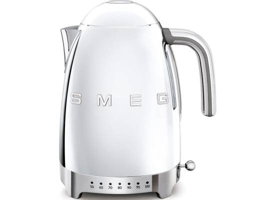 _RABAT_ | wysyłka 24H* | Czajnik z regulacją temperatury SMEG KLF04SSEU srebrny | pojemność 1,7 l | linia 50's STYLE