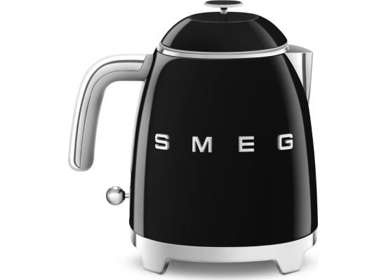 _RABAT_ | wysyłka 24H* | Czajnik SMEG MINI KLF05BLEU czarny połysk | pojemność 0,8 l | linia 50's STYLE