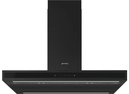 _RABAT_ | Okap wyspowy SMEG KLTI9L4MB czarny mat | 90cm | 820 m3/h | linia UNIVERSAL