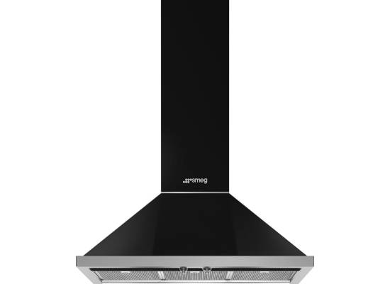 _RABAT_ | WYLECIAŁO SMEG - Okap przyścienny SMEG KPF9BL czarny | 90cm | 781 m3/h | linia PORTOFINO