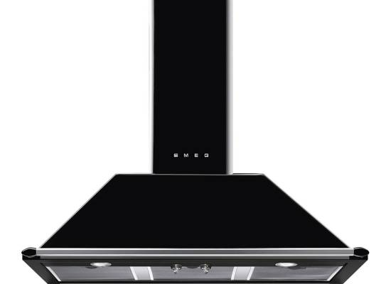 _RABAT_ | Okap przyścienny SMEG KT100BLE czarny | 100cm | 787 m3/h | linia VICTORIA