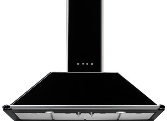 _RABAT_ | Okap przyścienny SMEG KT110BLE czarny | 110cm | 788 m3/h | linia VICTORIA