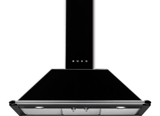 _RABAT_ | Okap przyścienny SMEG KT90BLE czarny | 90cm | 788 m3/h | linia VICTORIA