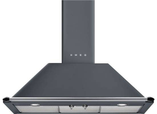 _RABAT_ | Okap przyścienny SMEG KT90GRE niebieskoszary | 90cm | 788 m3/h | linia VICTORIA