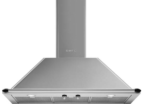 _RABAT_ | Okap przyścienny SMEG KTR90XE stal nierdzewna | 90cm | 788 m3/h | linia VICTORIA