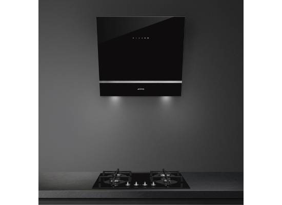 Okap przyścienny SMEG KV26N czarne szkło | 60cm | 666 m3/h | linia NOWA LINEA