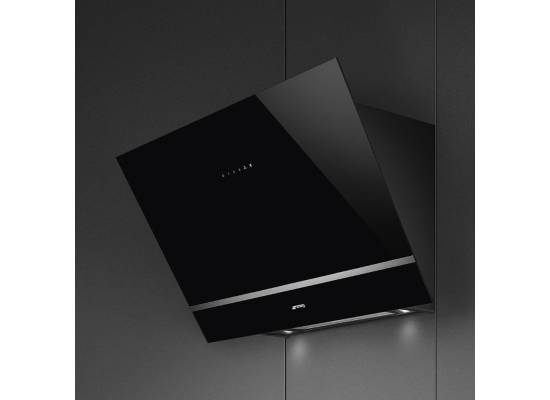 Okap przyścienny SMEG KV28N czarne szkło | 80cm | 666 m3/h | linia NOWA LINEA