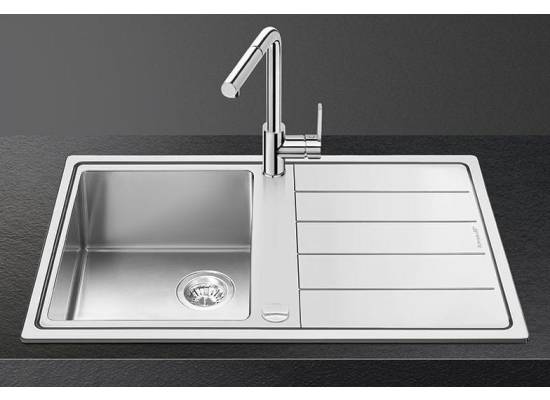 _RABAT_ | WYLECIAŁO SMEG - Zlew SMEG LDR861-2 stal szczotkowana INOX | linia MIRA