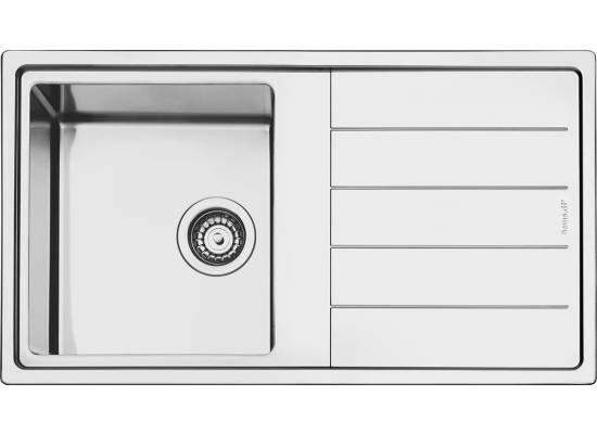 _RABAT_ | WYLECIAŁO SMEG - Zlew SMEG LDR861-2 stal szczotkowana INOX | linia MIRA