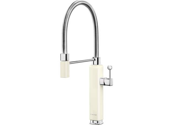 _RABAT_ | wysyłka 24H* | Bateria SMEG MDF50CR CREAM (kremowy) + CHROM | linia 50's STYLE