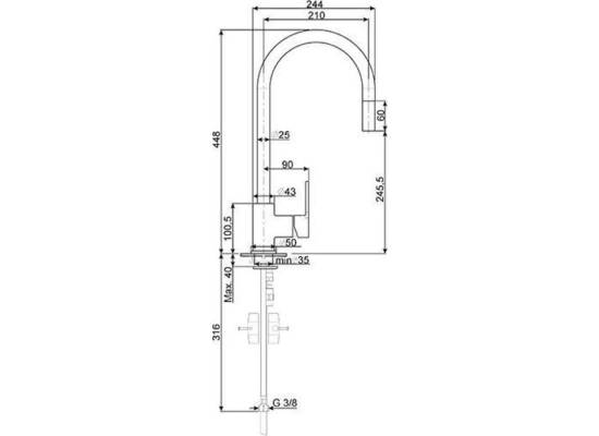 _RABAT_ | Bateria SMEG MID2CR CHROM | linia UNIVERSAL