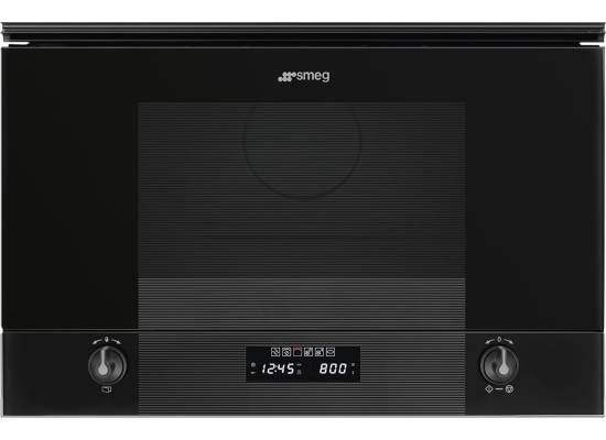 _RABAT_ | wysyłka 24H* | Kuchenka mikrofalowa SMEG MP122B3 czarny | linia LINEA