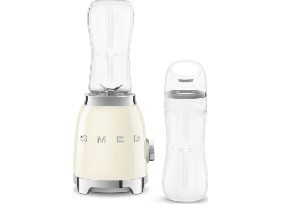 _RABAT_ | wysyłka 24H* | Blender sportowy SMEG PBF01CREU kremowy | 2 butelki BOTTLE-TO-GO 600 ml | linia 50's STYLE