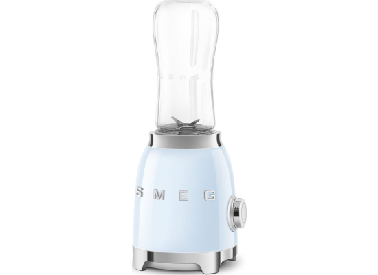 _RABAT_ | wysyłka 24H* | Blender sportowy SMEG PBF01PBEU pastelowy błękit | 2 butelki BOTTLE-TO-GO 600 ml | linia 50's STYLE