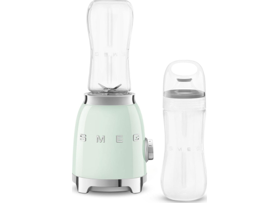 _RABAT_ | wysyłka 24H* | Blender sportowy SMEG PBF01PGEU pastelowa zieleń | 2 butelki BOTTLE-TO-GO 600 ml | linia 50's STYLE