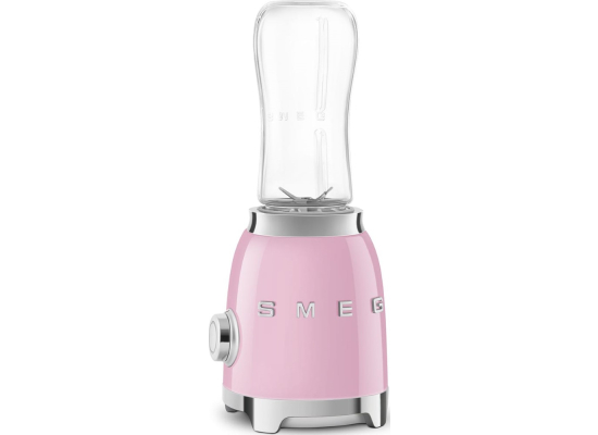 _RABAT_ | wysyłka 24H* | Blender sportowy SMEG PBF01PKEU pastelowy róż | 2 butelki BOTTLE-TO-GO 600 ml | linia 50's STYLE