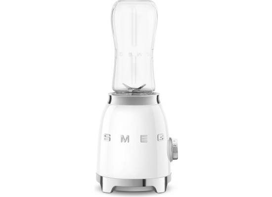 _RABAT_ | wysyłka 24H* | Blender sportowy SMEG PBF01WHEU biały połysk | 2 butelki BOTTLE-TO-GO 600 ml | linia 50's STYLE