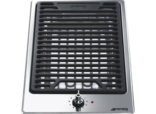 _RABAT_ | Płyta grill elektryczny SMEG DOMINO PGF30B stal nierdzewna | linia CLASSICA