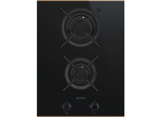 WYLECIAŁO SMEG - Płyta gazowa SMEG PV632CNR czarne szkło + miedź | linia DOLCE STIL NOVO