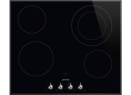 _RABAT_ | Płyta ceramiczna SMEG SE364ETBM czarne szkło | 60cm | linia CLASSICA