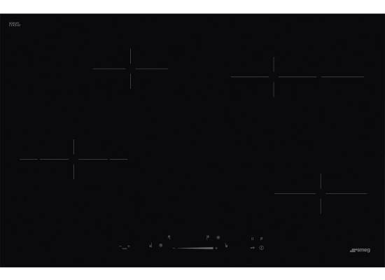 _RABAT_ | Płyta ceramiczna SMEG SE484EMTD czarny | 80cm | linia UNIVERSAL