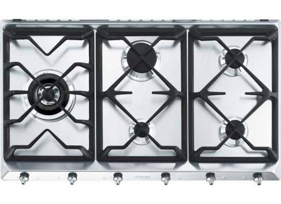 _RABAT_ | wysyłka 24H* | Płyta gazowa SMEG SE97GXBE5 stal nierdzewna | 90cm | linia CLASSICA