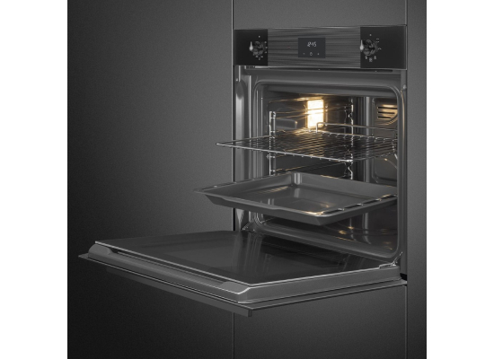 _RABAT_ | wysyłka 24H* | Piekarnik SMEG SF6100VB3 czarny | emalia Ever Clean | linia LINEA