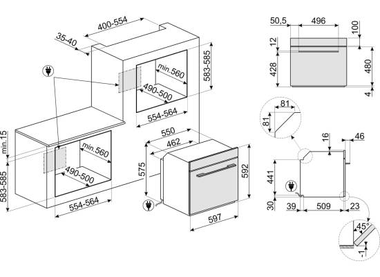 _RABAT_ | Piekarnik SMEG SFP6101TB3 czarny | czyszczenie pirolityczne | linia LINEA