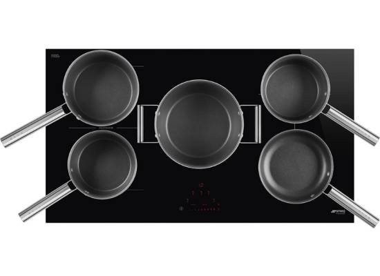 _RABAT_ | Płyta indukcyjna SMEG SI1M4954D czarne szkło | 90cm | linia UNIVERSAL