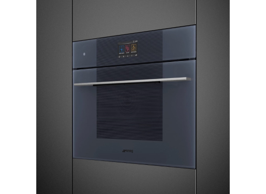 _RABAT_ | Piekarnik z funkcją mikrofali i pary SMEG SO6104APG neptune grey | czyszczenie parowe | linia LINEA