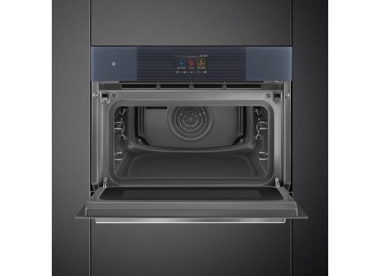 _RABAT_ | Piekarnik z funkcją mikrofali i pary SMEG SO6104APG neptune grey | czyszczenie parowe | linia LINEA