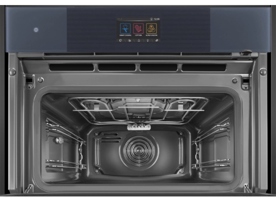 _RABAT_ | Piekarnik z funkcją mikrofali i pary SMEG SO6104APG neptune grey | czyszczenie parowe | linia LINEA