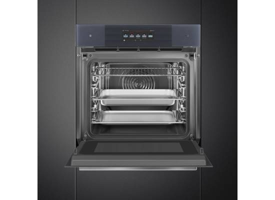 _RABAT_ | Piekarnik z funkcją mikrofali i pary SMEG SO6106WAPG neptune grey | czyszczenie parowe | linia LINEA