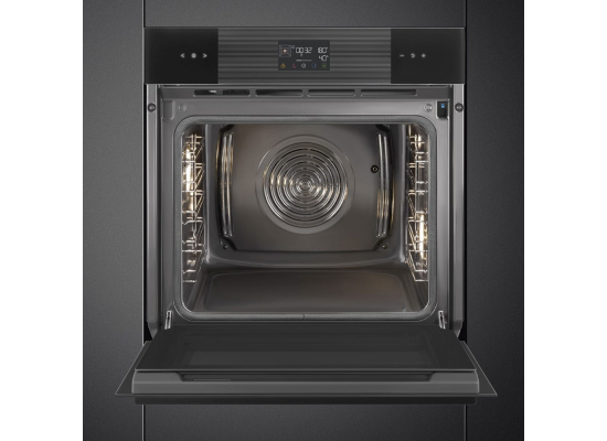 _RABAT_ | wysyłka 24H* | Piekarnik z funkcją pary SMEG SOP6102S2PB3 czarny | czyszczenie pyroliza | linia LINEA