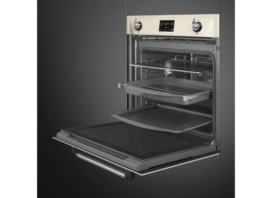 _RABAT_ | Piekarnik z funkcją pary SMEG SOP6902S2PP kremowy | czyszczenie pyroliza | linia VICTORIA