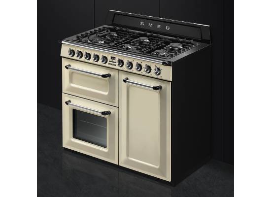 _RABAT_ | wysyłka 24H* | Kuchnia z płytą gazową SMEG TR103P kremowy | 100cm | czyszczenie parowe | linia VICTORIA | + GRATIS robot SMF05BLEU