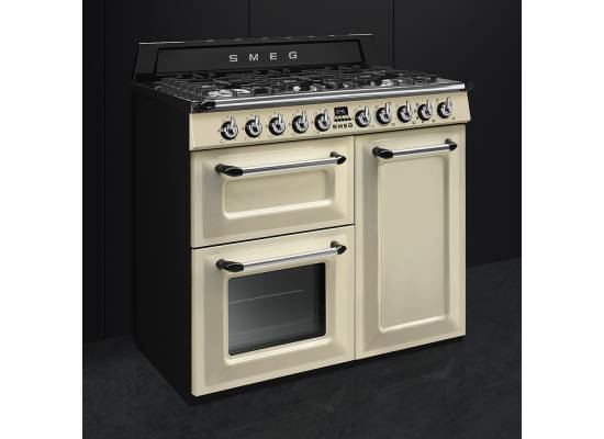 _RABAT_ | wysyłka 24H* | Kuchnia z płytą gazową SMEG TR103P kremowy | 100cm | czyszczenie parowe | linia VICTORIA | + GRATIS robot SMF05BLEU