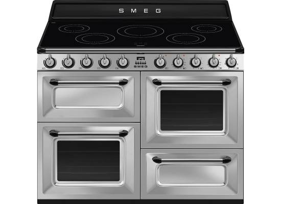_RABAT_ | Kuchnia z płytą indukcyjną SMEG TR4110IX2 stal nierdzewna | 110cm | czyszczenie parowe | linia VICTORIA | + GRATIS robot SMF05BLEU