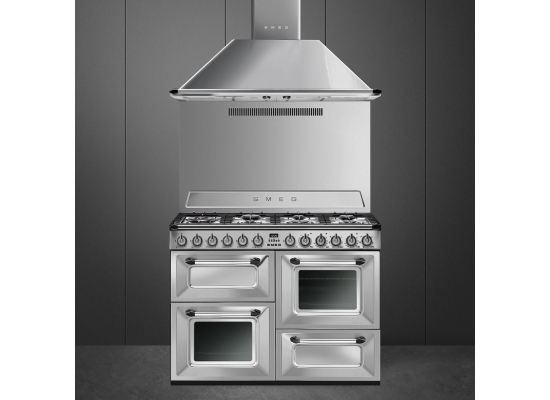 _RABAT_ | Kuchnia z płytą gazową SMEG TR4110X-1 stal nierdzewna | 110cm | czyszczenie parowe | linia VICTORIA | + GRATIS robot SMF05BLEU