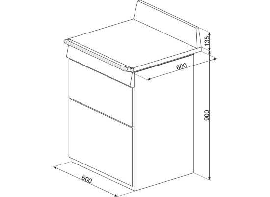 _RABAT_ | wysyłka 24H* | Kuchnia z płytą gazową SMEG TR62BL czarny | 60cm | emalia Ever Clean | linia VICTORIA | + GRATIS blender BLF03BLEU