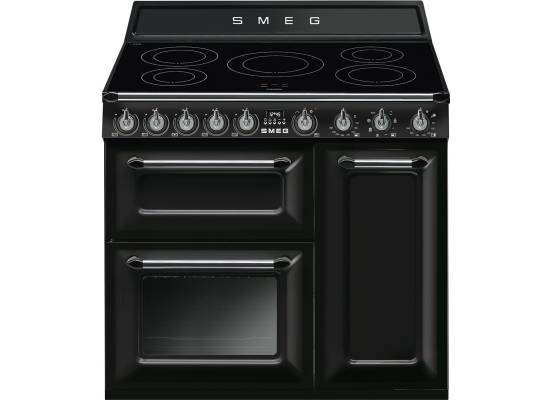 _RABAT_ | wysyłka 24H* | Kuchnia z płytą indukcyjną SMEG TR93IBL2 czarny | 90cm | czyszczenie parowe | linia VICTORIA | + GRATIS robot SMF05BLEU