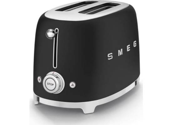 _RABAT_ | Toster na 2 kromki SMEG TSF01BLMEU czarny mat | 2 kieszenie | linia 50's STYLE