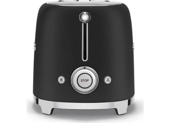 _RABAT_ | Toster na 2 kromki SMEG TSF01BLMEU czarny mat | 2 kieszenie | linia 50's STYLE