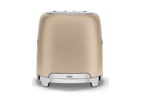 _RABAT_ | Toster na 2 kromki SMEG TSF01CHMEU szampan mat | 2 kieszenie | linia 50's STYLE