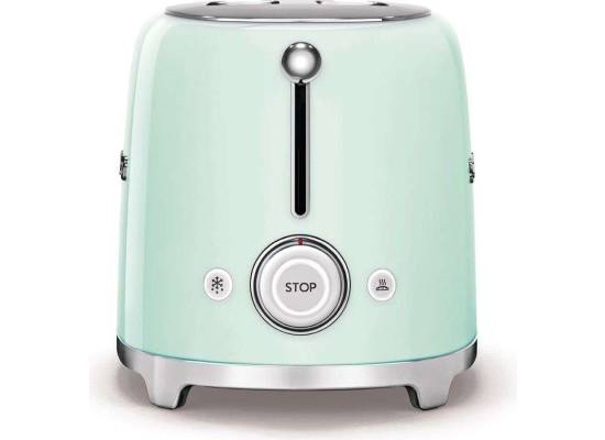 _RABAT_ | Toster na 2 kromki SMEG TSF01PGEU pastelowa zieleń | 2 kieszenie | linia 50's STYLE