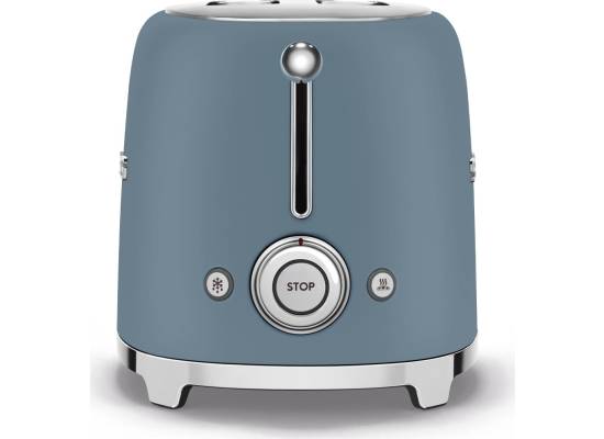 _RABAT_ | wysyłka 24H* | Toster na 2 kromki SMEG TSF01SBMEU storm blue mat | 2 kieszenie | linia 50's STYLE